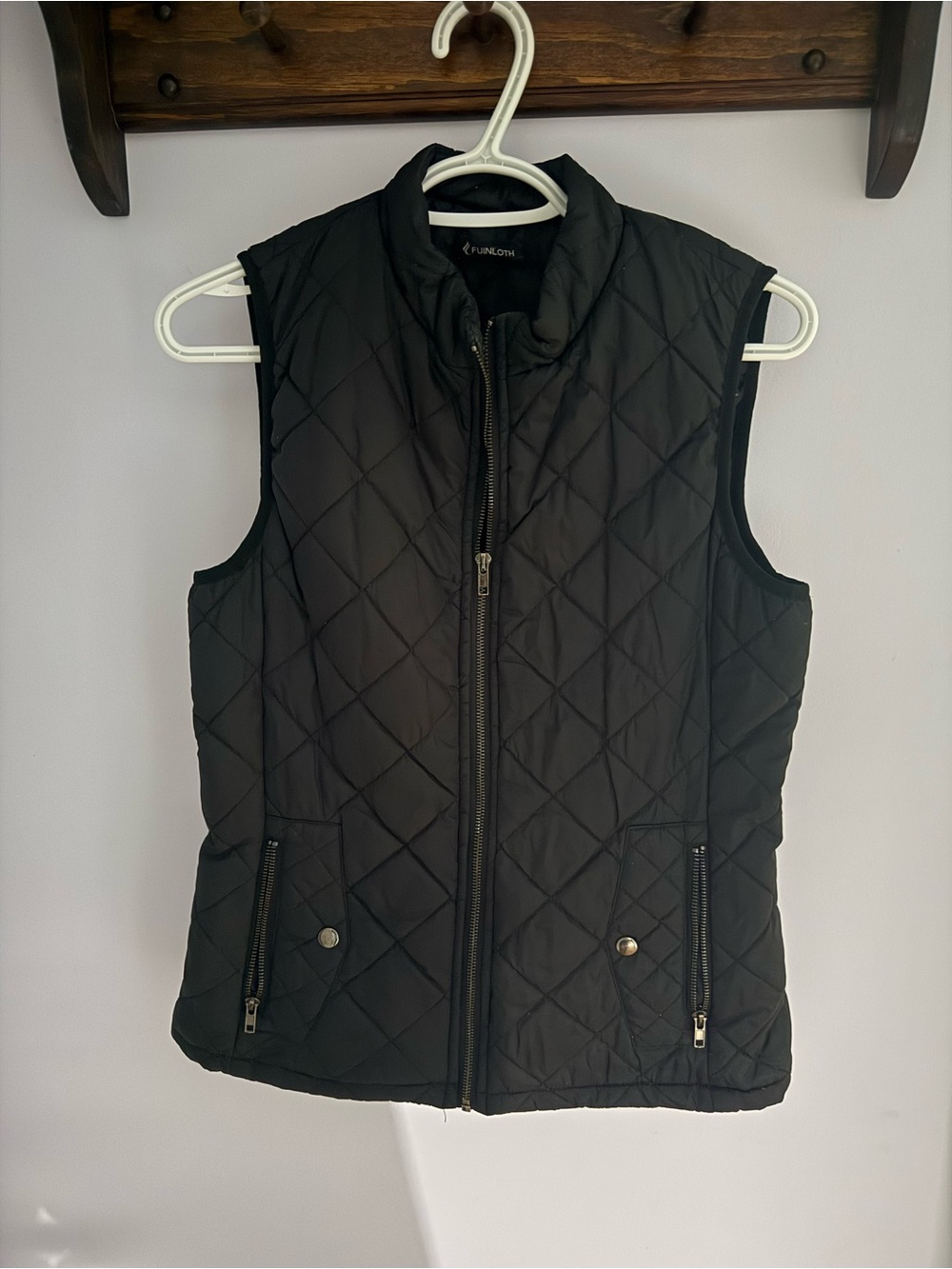 Funnel North Quilted Black Sleeveless Vest